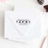 Heart Sided Return Address Stamp Imprint Example