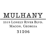 Mulhany Return Address Stamp