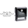 Heart Curly Return Address Stamp Body and Design