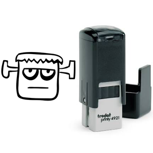 Frankenstein Monster Halloween Craft Rubber Stamp Body and Design