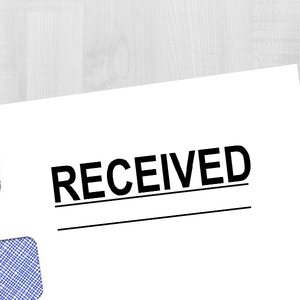 RECEIVED Underlined Stock Stamp