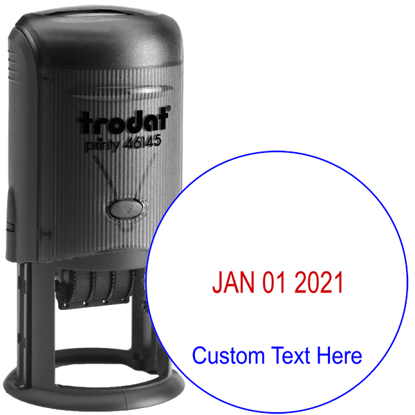 Custom Bottom Line Round Dater
