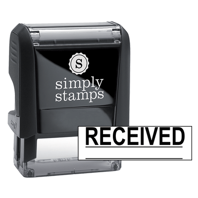 RECEIVED Underlined Stock Stamp