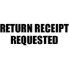 RETURN RECEIPT REQUESTED Stock Stamp