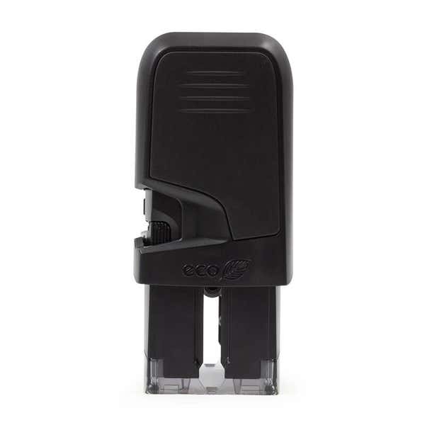 Side view of the Trodat Printy 4914 self-inking stamp used with the Duncan Script Address Stamp