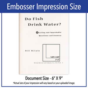 Book embosser impression size guide