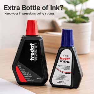 Extra bottle of ink shown as an available add-on