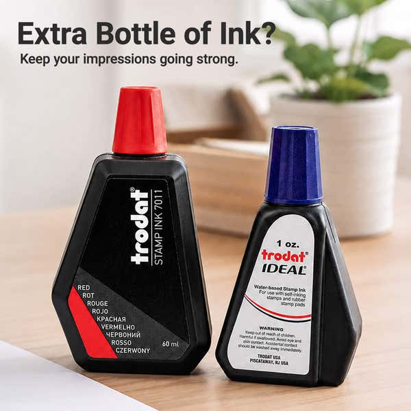 Extra bottle of ink shown as an available add-on