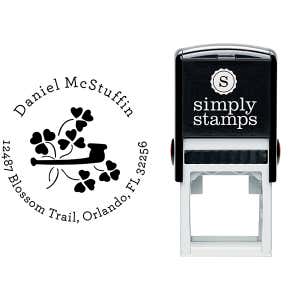 Heart Shamrock Pipe Address Stamp Body and Design