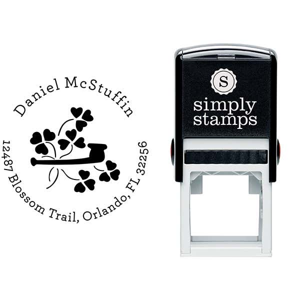 Heart Shamrock Pipe Address Stamp Body and Design