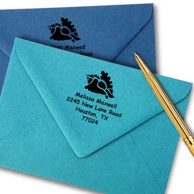 Conch Shell Stamp - alternate view