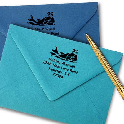 Sea Whale Stamp - alternate view