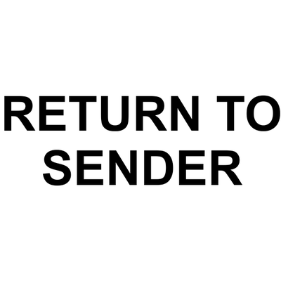 Return To Sender Self-Inking Stock Stamp - alternate view