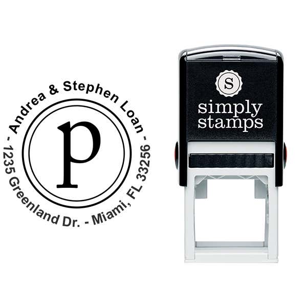Duex Line Letter Stamp Stamp Body and Imprint