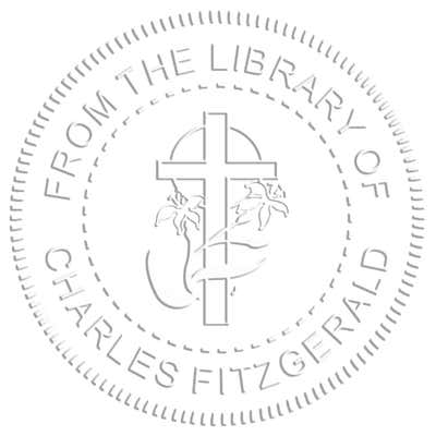 Religious Cross & Lily Embosser Seal - alternate view