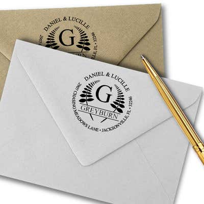 Leaf Emblem Stamp - alternate view