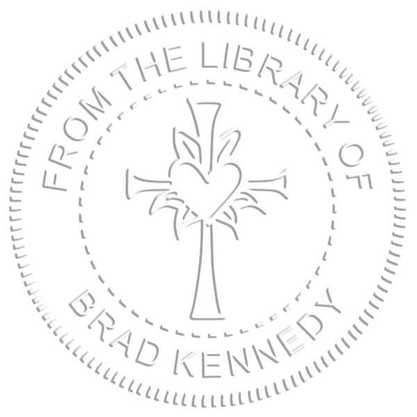 From the Library Of Heart Cross Embosser