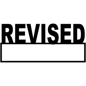 Revised Self Inking Stamp