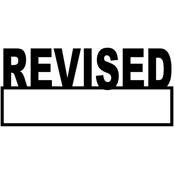 Revised Self Inking Stamp