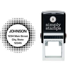 Halftone Circle Stamp Body and Design