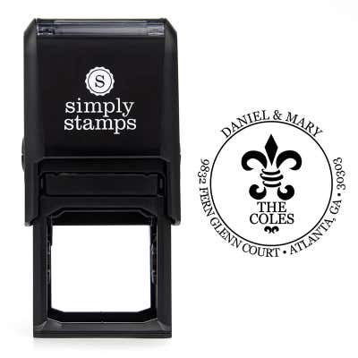 Fern Court Round Address Stamp - alternate view
