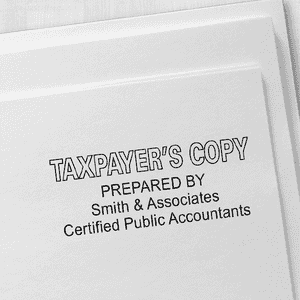 Taxpayer Copy Stamp Imprint Example