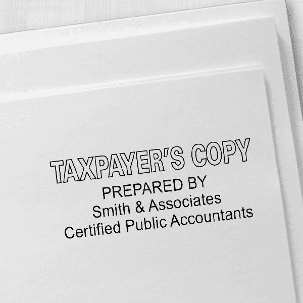 Taxpayer Copy Stamp Imprint Example