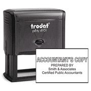 Accountants Copy Outlined Stamp