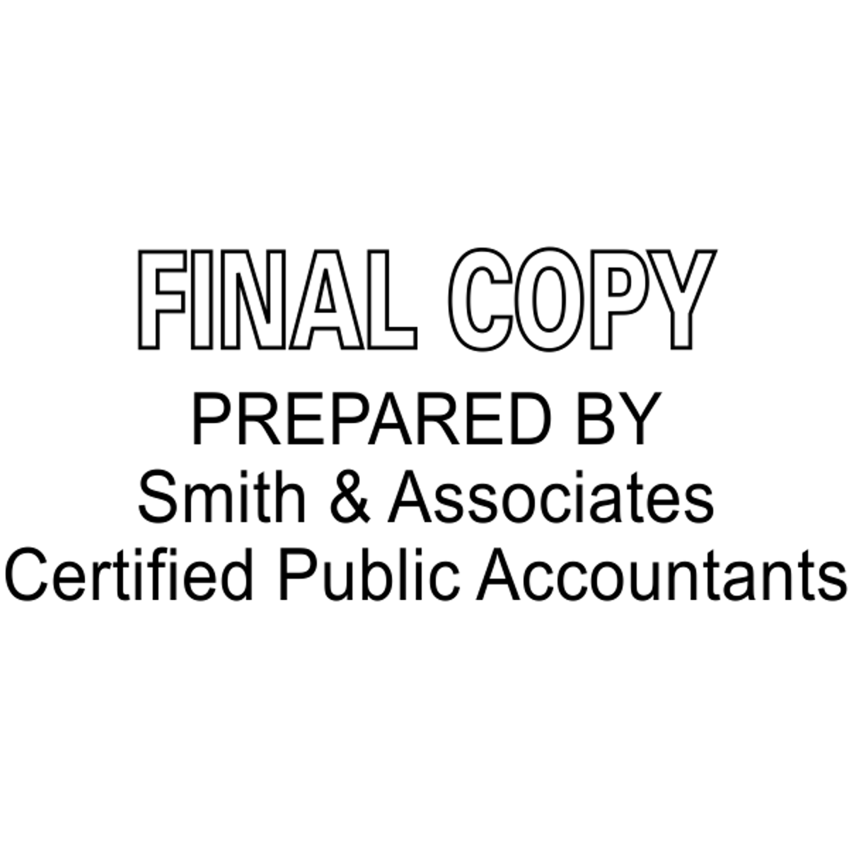 Final Copy Prepared By Company and Certifications