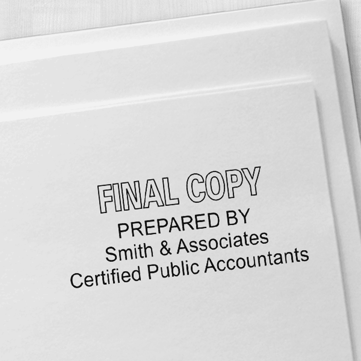 Final Copy Stamp Outlined Imprint Example