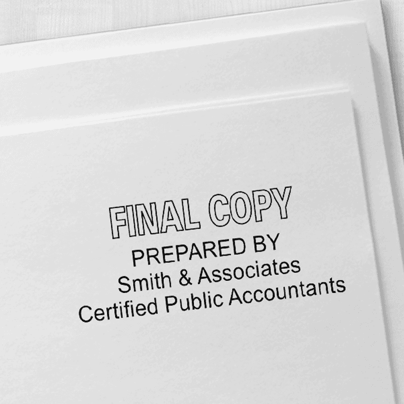 Final Copy Stamp Outlined Imprint Example