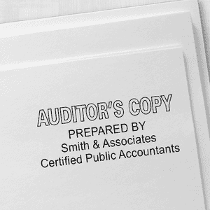 Auditors Copy Stamp Outlined Imprint Example