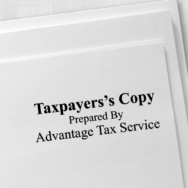 Tax Copy Stamp Imprint Example