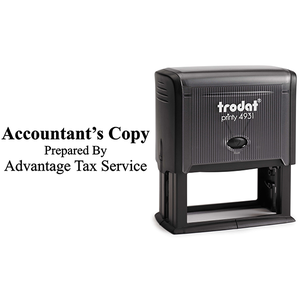 Account Copy Stamp Bold Body and Design