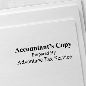 Account Copy Stamp Bold Imprint Example