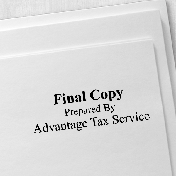 Final Copy Stamp Bold Imprint Example