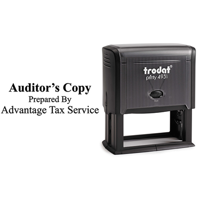 Auditors Copy Bold Stamp - alternate view