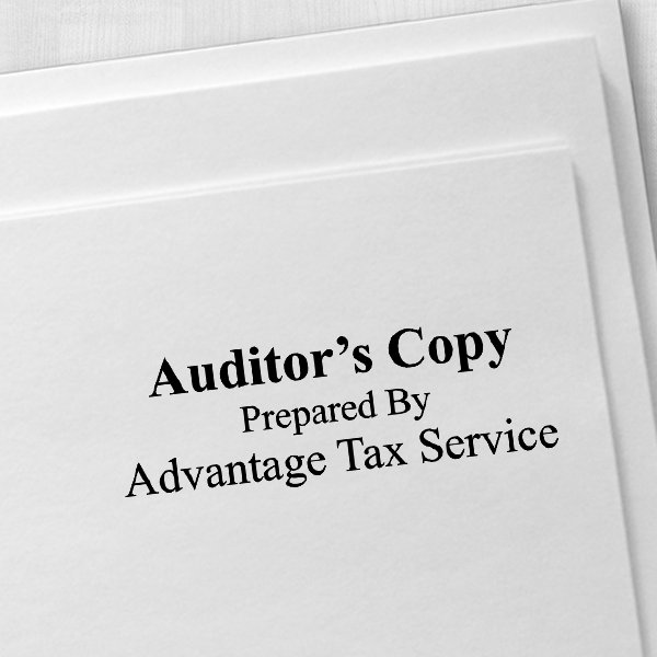 Auditors Copy Stamp Bold Imprint Example