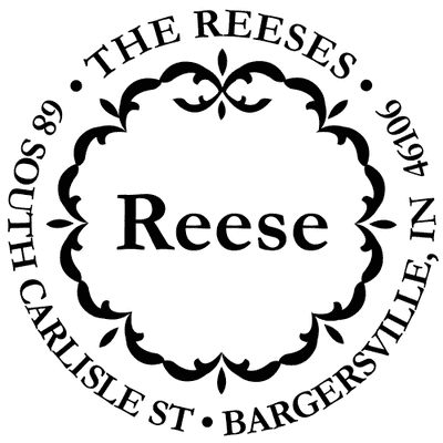 décor rubber address stamper