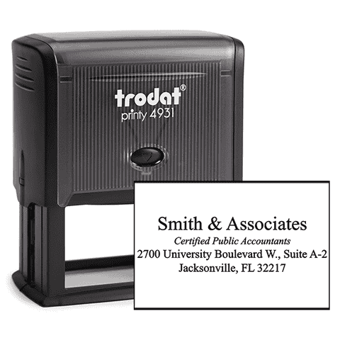Company Title Address Stamp