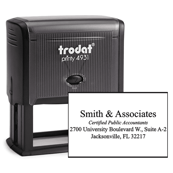 Company Title Address Stamp