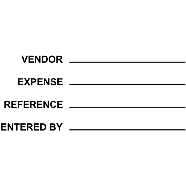 vendor: info Expense: info Reference: info Entered by: info