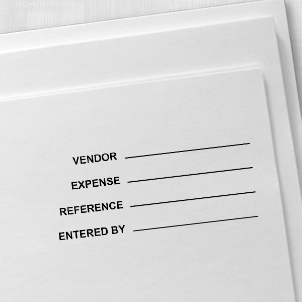 GL Acct Ref Entry Stamp Imprint Example