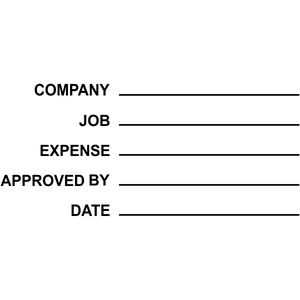 Company:info Job:info Expense:info Approved by:info Date:info