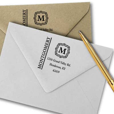 Montgomery Monogram Address Stamp - alternate view