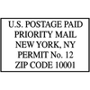 US Postage Paid Standard Mail Stamp