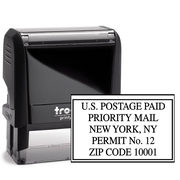 US Postage Paid Priority Mail Stamp