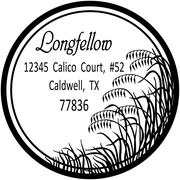Salt Marsh Grass Return Address Stamp