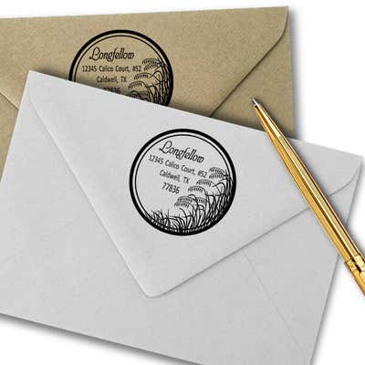 Salt Marsh Grass Return Address Stamp - alternate view