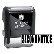 SECOND NOTICE Stock Stamp